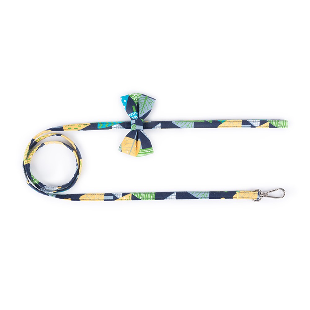120cm Lovely Bowknot Dog Chain Traction Rope Training Leash - Navy Blue-3