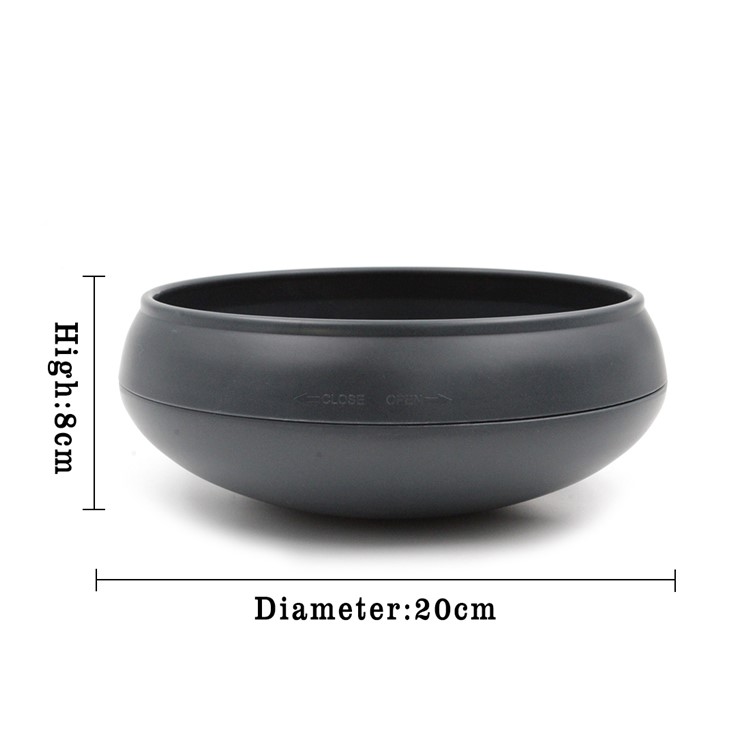 Slow Feeder Dog Bowl Pet Anti Choking Feeding Bowl - Black-3