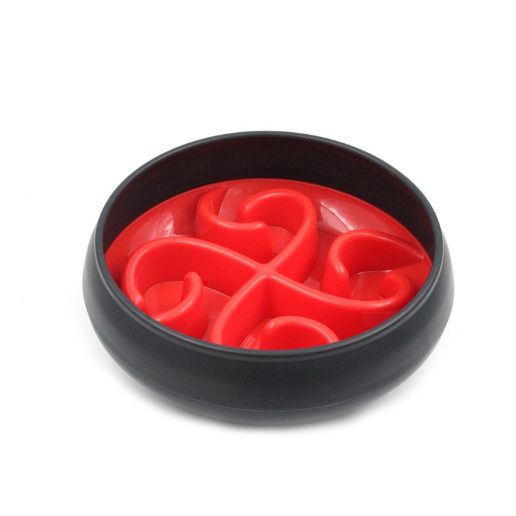 Slow Feeder Dog Bowl Pet Anti Choking Feeding Bowl Red Tvc Mall Com