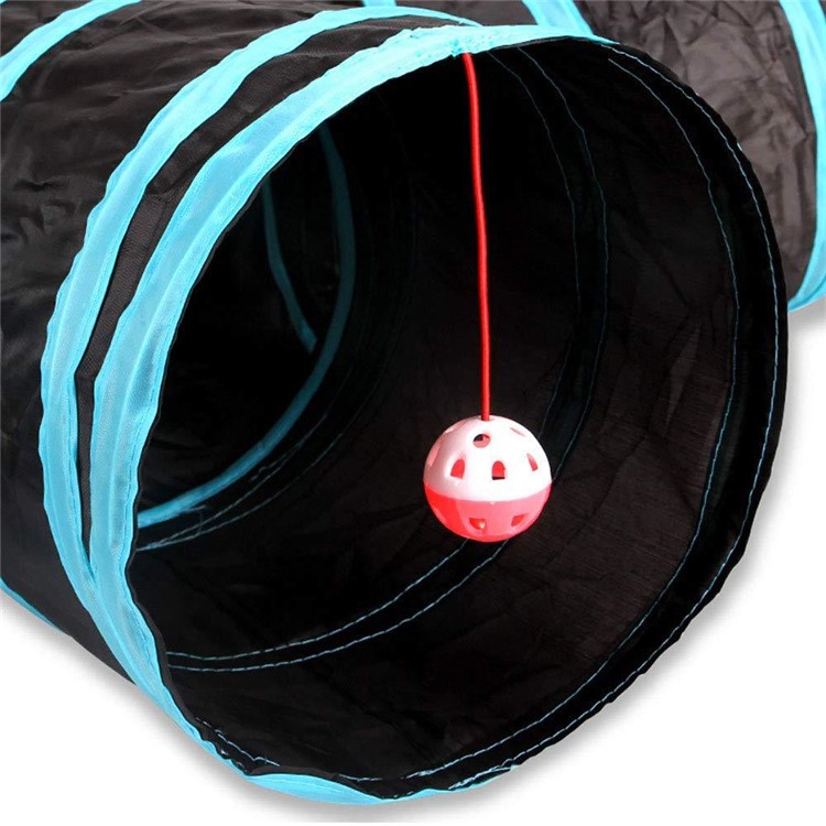 Folding Cat Tunnel Kitten Play and Rest Product Five Channels Pet Tunnel Toys-9