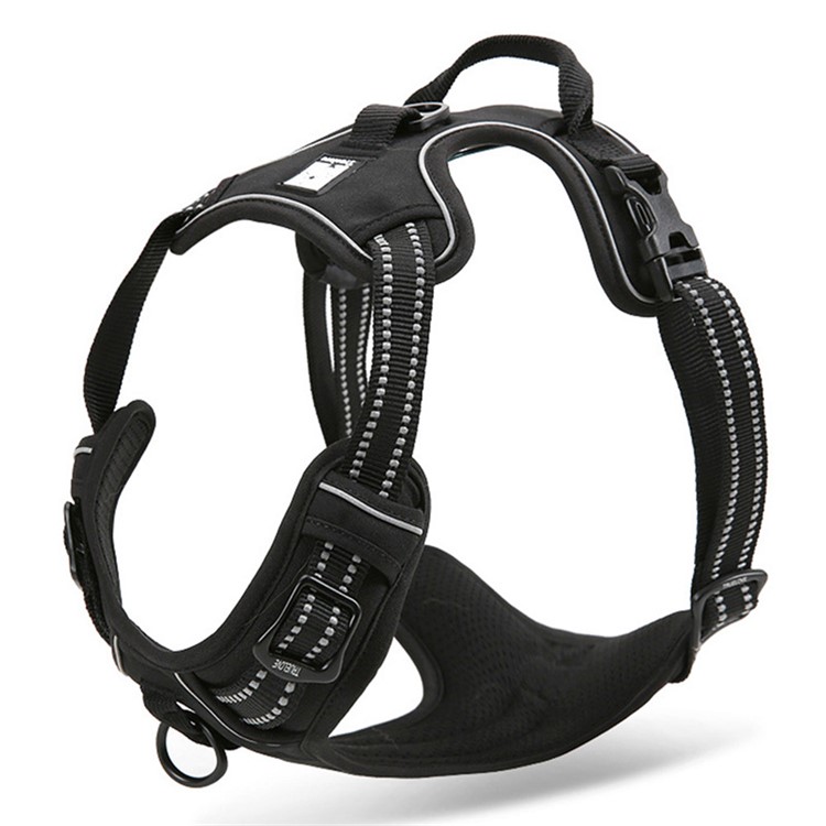 TRUELOVE Outdoor Adventure Pet Vest No-pull Dog Harness with Handle (TLH5651) - Black / Size: XL-1