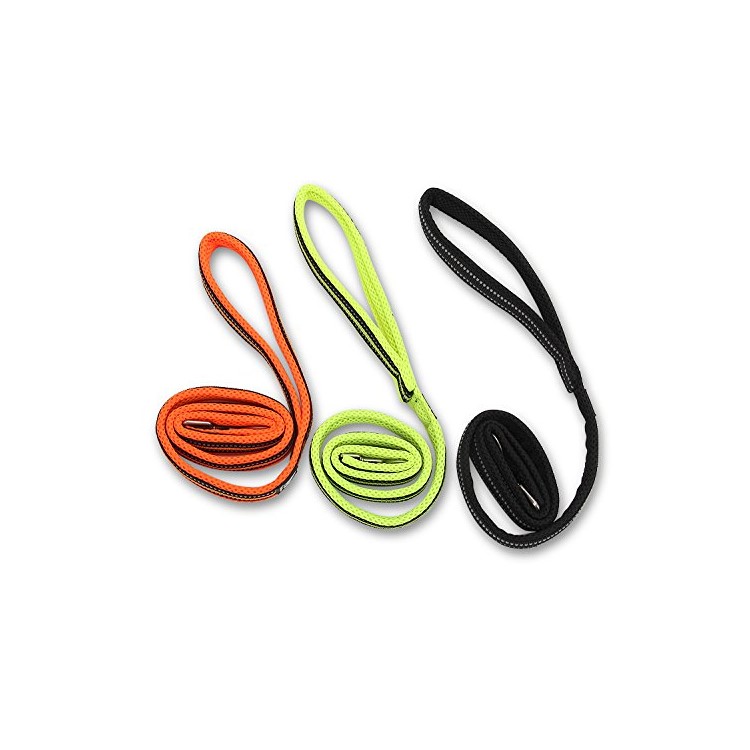 TRUELOVE Durable Dog Leash Nylon Mesh Paded Pet Strap 110 x 1.5cm - Black / S Size-6