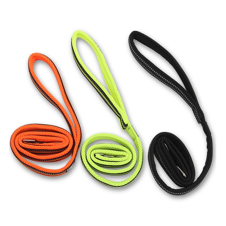 TRUELOVE Durable Dog Leash Nylon Mesh Paded Pet Strap 110 x 1.5cm - Black / S Size-7