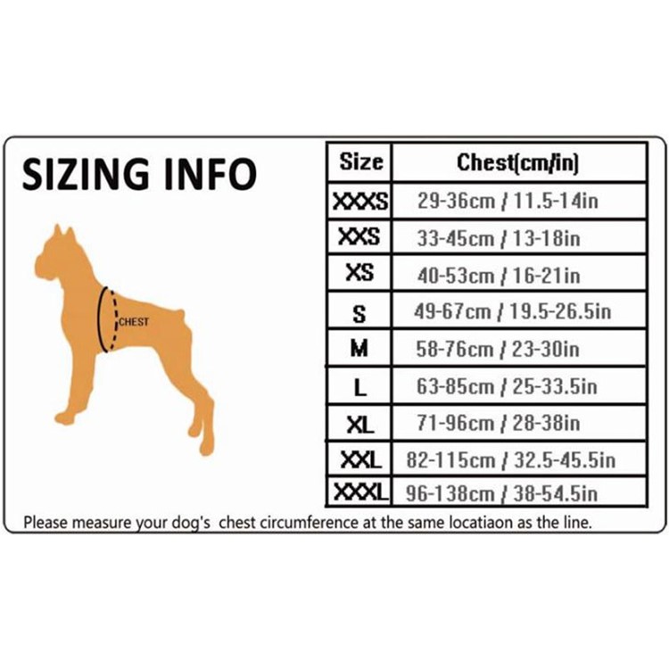 TRUELOVE Adjustable Reflective Chest Strap Middle/Large Dog Thoracic Dorsal Vest - Black / XL Size-4