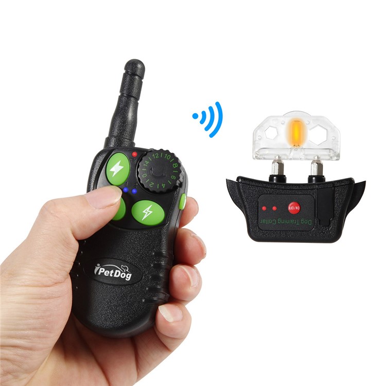 IT828 550m Electronic Dog Training Collar with Remote Shock Collar Expandable to 2 Dogs - EU Plug-1