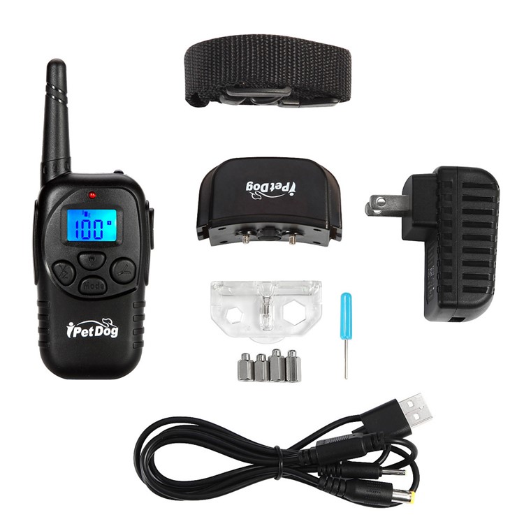 IT498 Waterproof Rechargeable Dog Training Collar with Remote Controller for 2 Dogs - EU Plug-8
