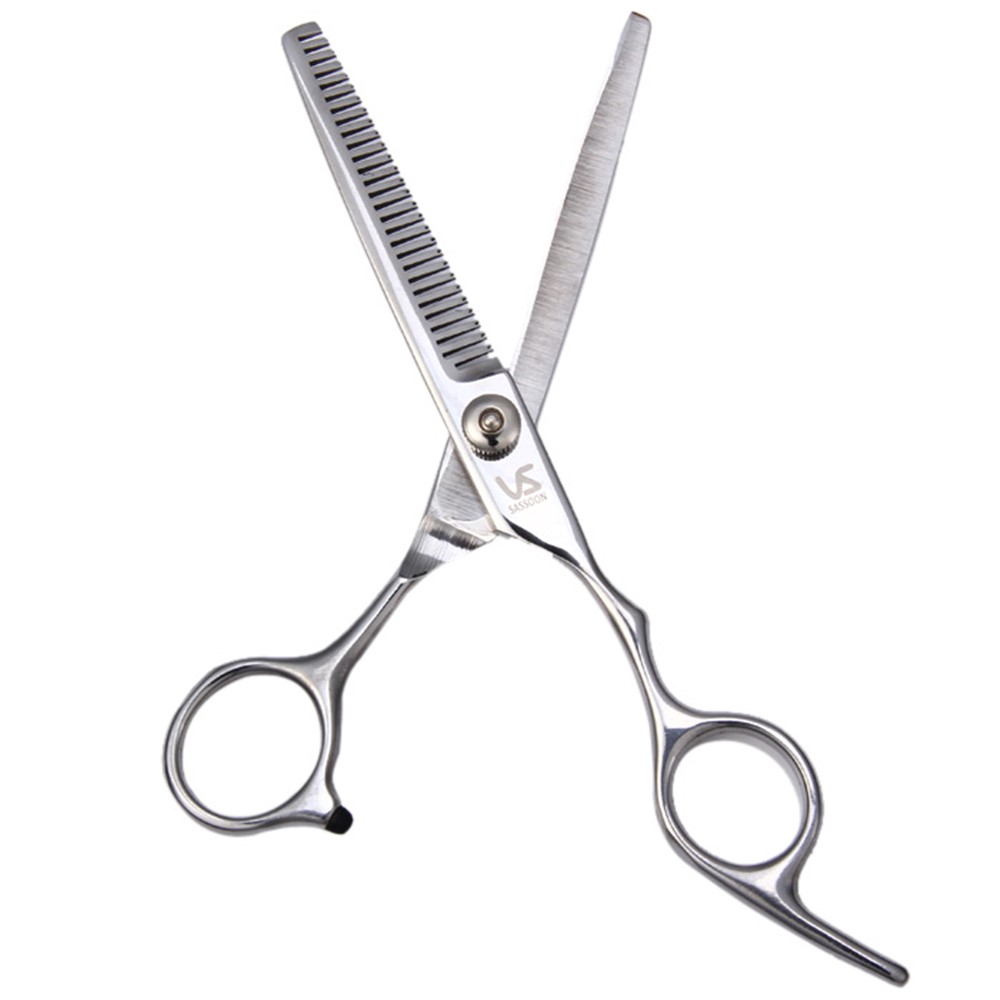 Professional Haircut Barber Thinning Shear - Silver-1