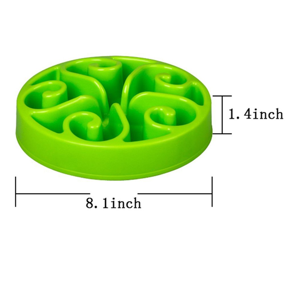 Funny Slow Feeder Bowl Interactive Bloat Stop Dog Bowl - Green-4