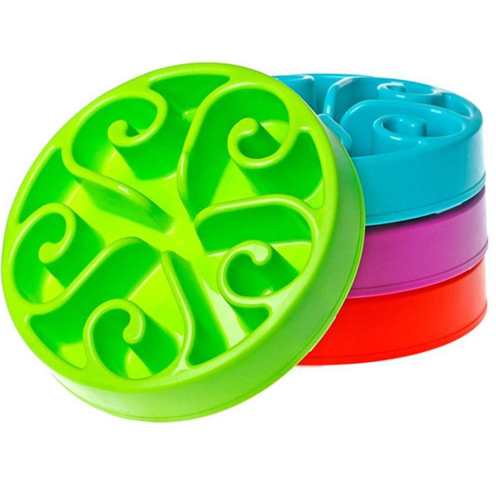Funny Slow Feeder Bowl Interactive Bloat Stop Dog Bowl - Green-5