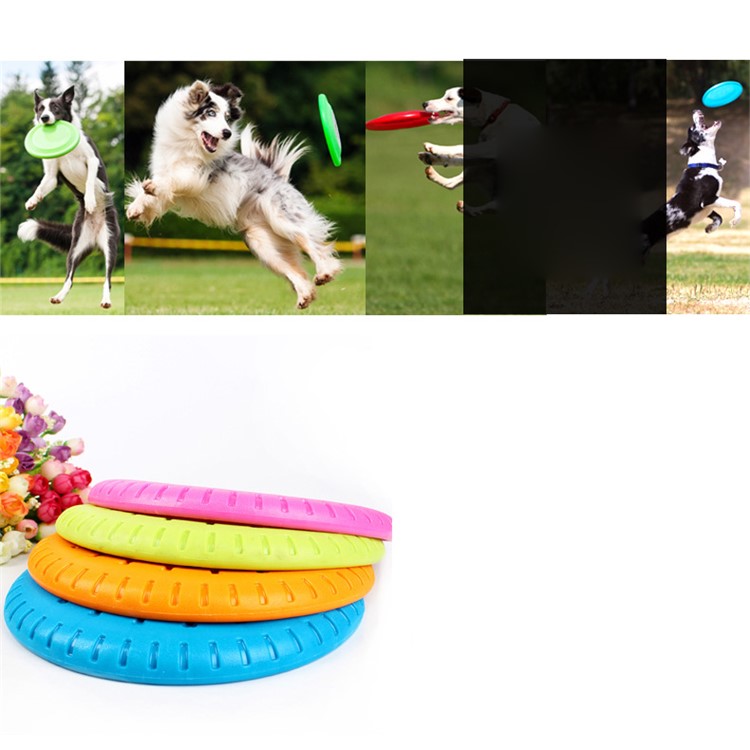 Pet Cuisine Dog Flying Disc Training Fetch Frisbee Outdoor Flyer Toy - Rose-10
