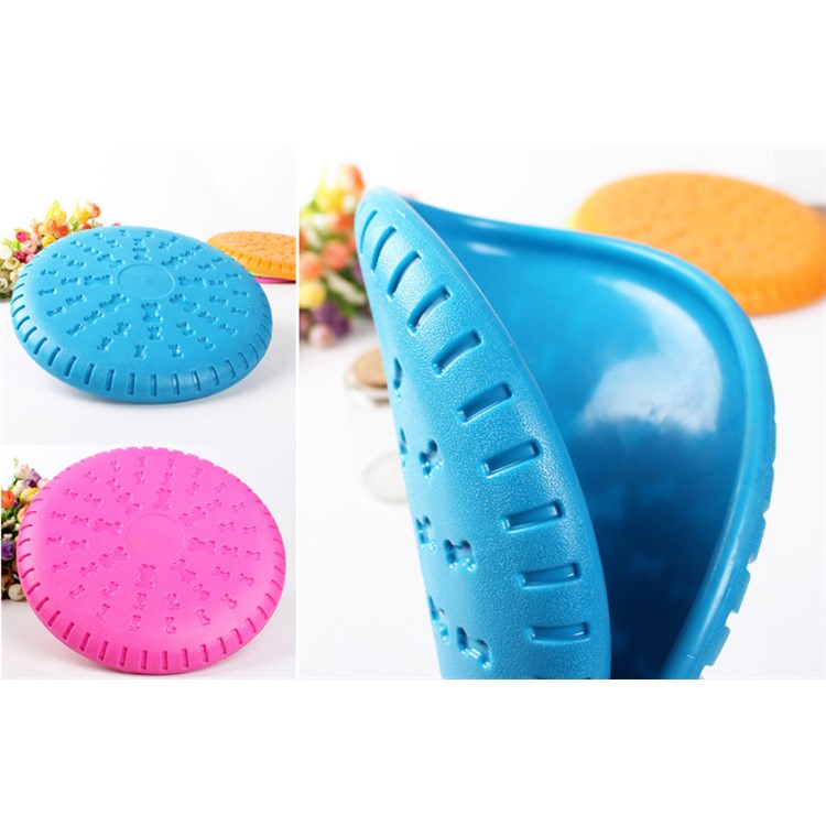 Pet Cuisine Dog Flying Disc Training Fetch Frisbee Outdoor Flyer Toy - Rose-3