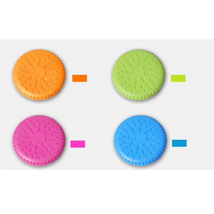 Pet Cuisine Dog Flying Disc Training Fetch Frisbee Outdoor Flyer Toy - Rose-6