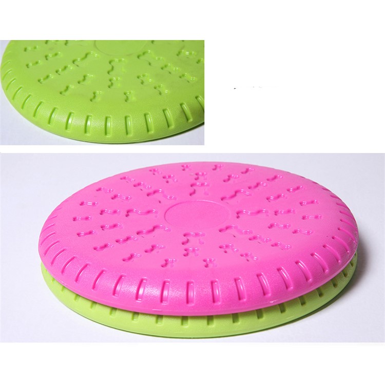 Pet Cuisine Dog Flying Disc Training Fetch Frisbee Outdoor Flyer Toy - Rose-8