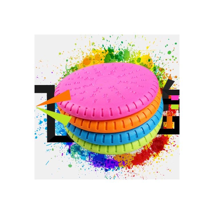 Pet Cuisine Dog Flying Disc Training Fetch Frisbee Outdoor Flyer Toy - Rose-9