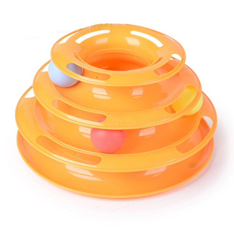 Cat Tower of Tracks Amusement Toy Interactive Track and Ball Chase Pet Intelligence Toy-1