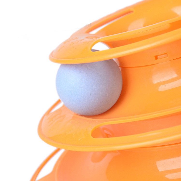 Cat Tower of Tracks Amusement Toy Interactive Track and Ball Chase Pet Intelligence Toy-4