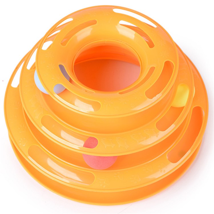 Cat Tower of Tracks Amusement Toy Interactive Track and Ball Chase Pet Intelligence Toy-6