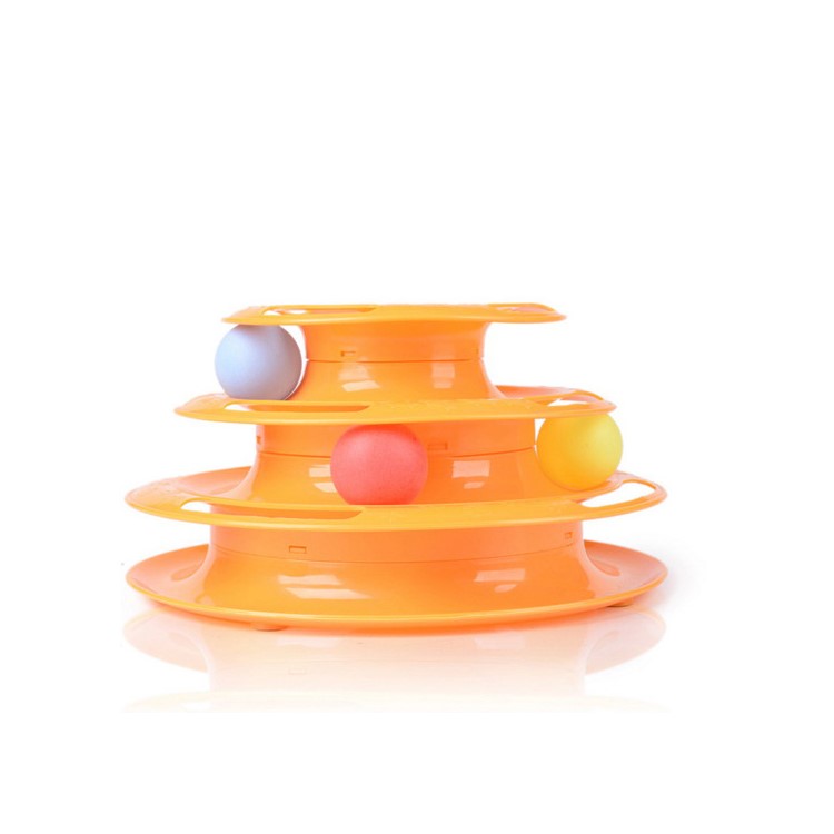 Cat Tower of Tracks Amusement Toy Interactive Track and Ball Chase Pet Intelligence Toy-7