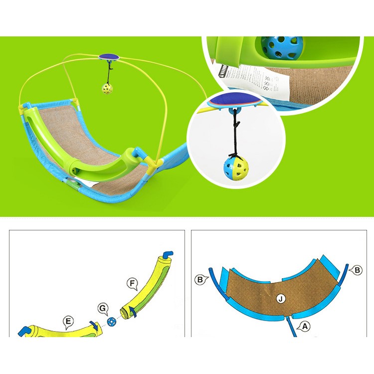Cat Hanging Hammock Bed for Pet Sleeping Napping-10