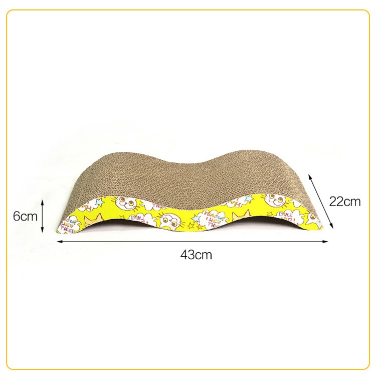 Cat Claw Scratching Pad Corrugated Paper M Shape Cat Sofa with Catnip-2