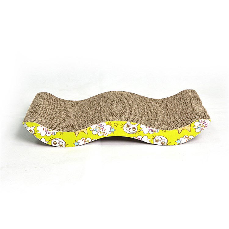 Cat Claw Scratching Pad Corrugated Paper M Shape Cat Sofa with Catnip-3