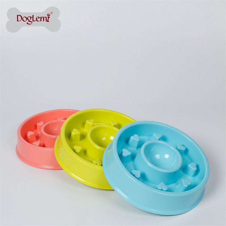 Slow Feed Dog Bowl Slow Eating Pet Bowl Healthy Eating Diet Happy Foraging Bowl for Dogs and Cats - Pink-6
