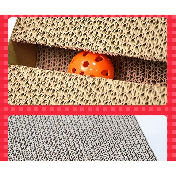 Corrugated Paper Cat Scratching Post Board Play Toy-4