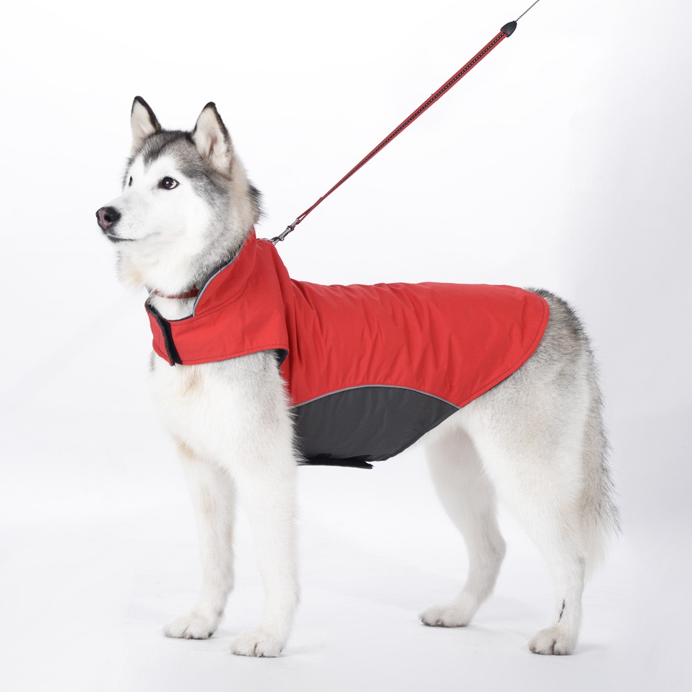 Waterproof Pet Clothes Dog Sports Coat Autumn and Winter Dog Jacket Dog Vest - Red / Size: 3XL-1
