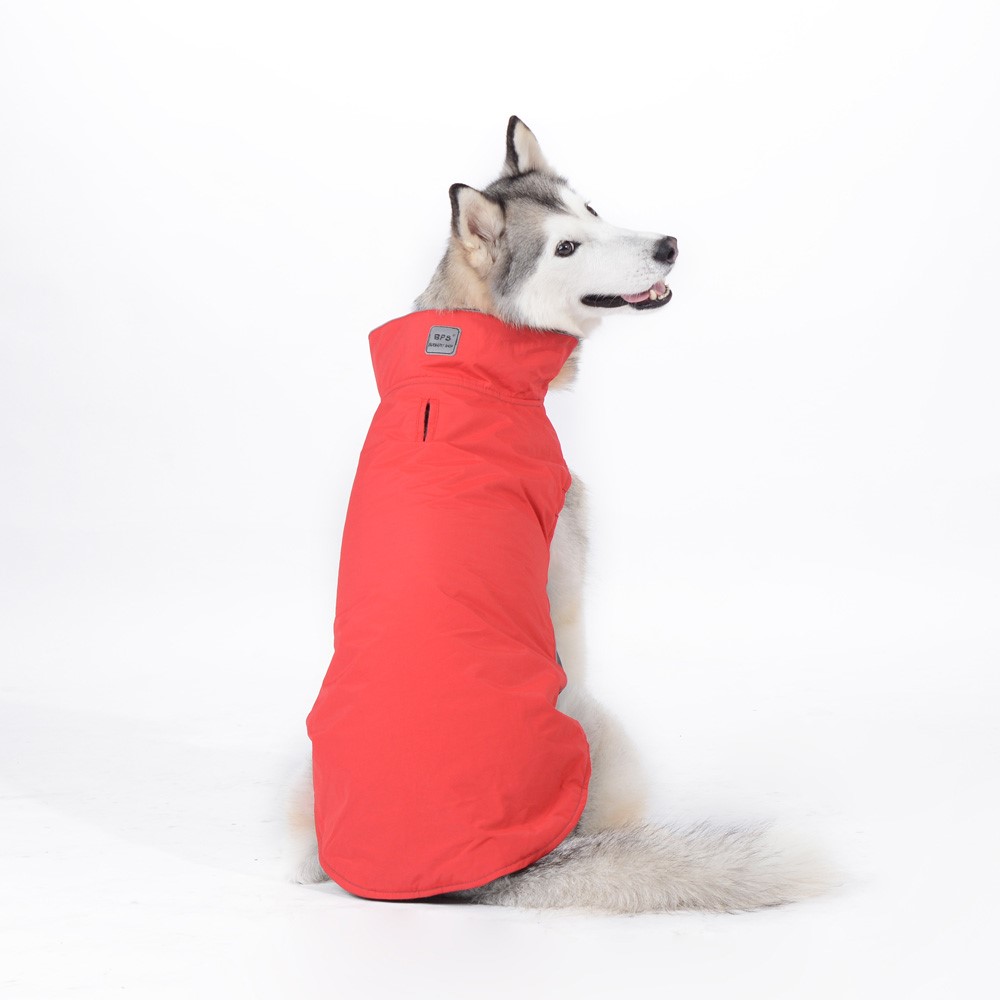 Waterproof Pet Clothes Dog Sports Coat Autumn and Winter Dog Jacket Dog Vest - Red / Size: 3XL-2