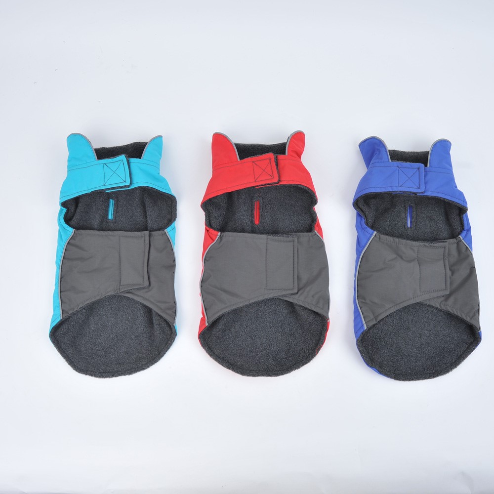 Waterproof Dog Coat Dog Jacket Pet Clothes Autumn and Winter Dog Vest - Red / Size: S-5