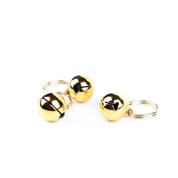 2 pcs/Set Bells for Dog Collar Charm Pet Pendant Accessories - Gold Color-1