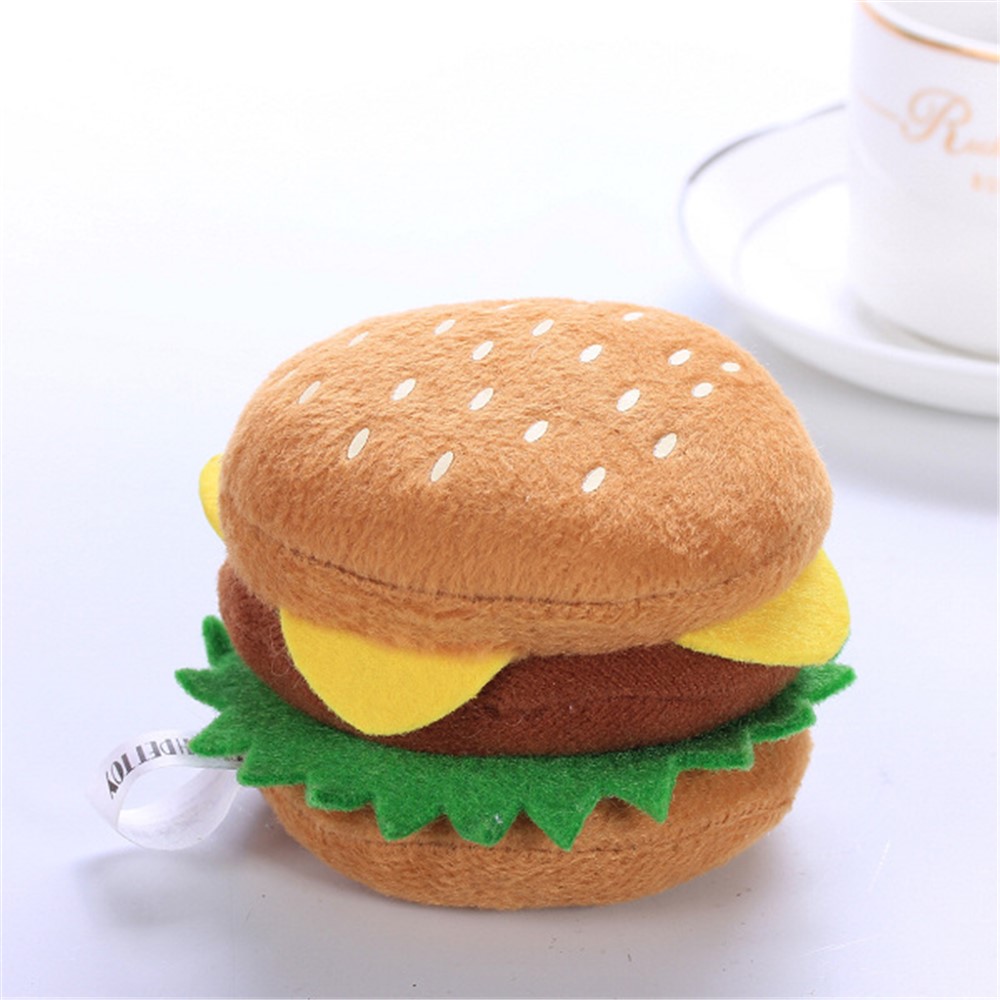Dog Puppy Pet Chews Plush Hamburger Shaped Pet Toy with Sound-1