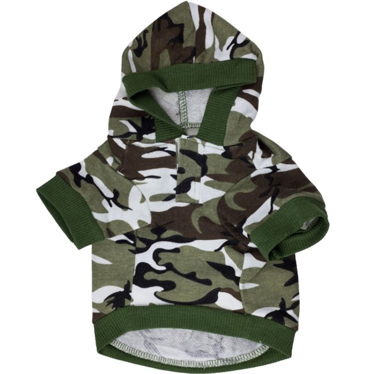 Camouflage Dog Fleece Autumn and Winter Dog Coat Pet Clothes - Size: M-1