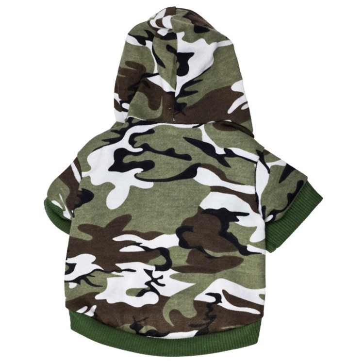 Camouflage Dog Fleece Autumn and Winter Dog Coat Pet Clothes - Size: M-2
