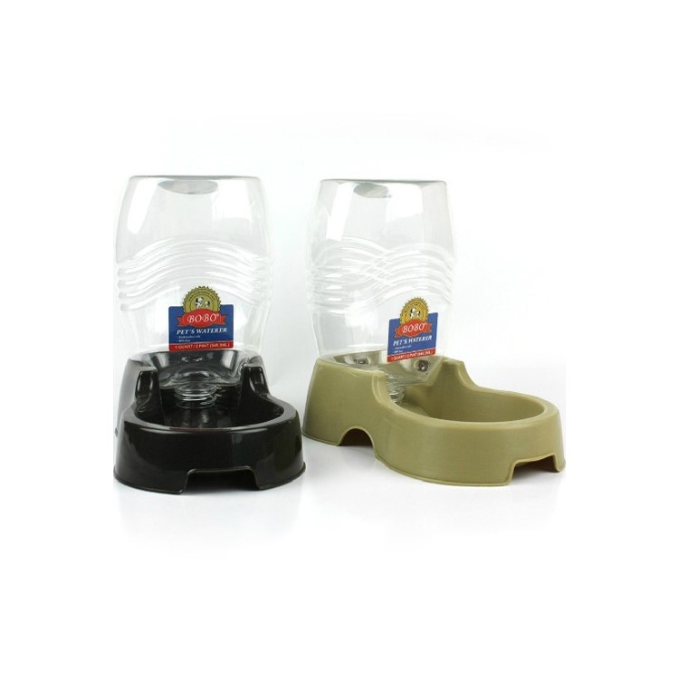 Waterer Gravity Bowl Bottle Pet Automatic Drinker Fit for Small Dogs and Cats - Green-3