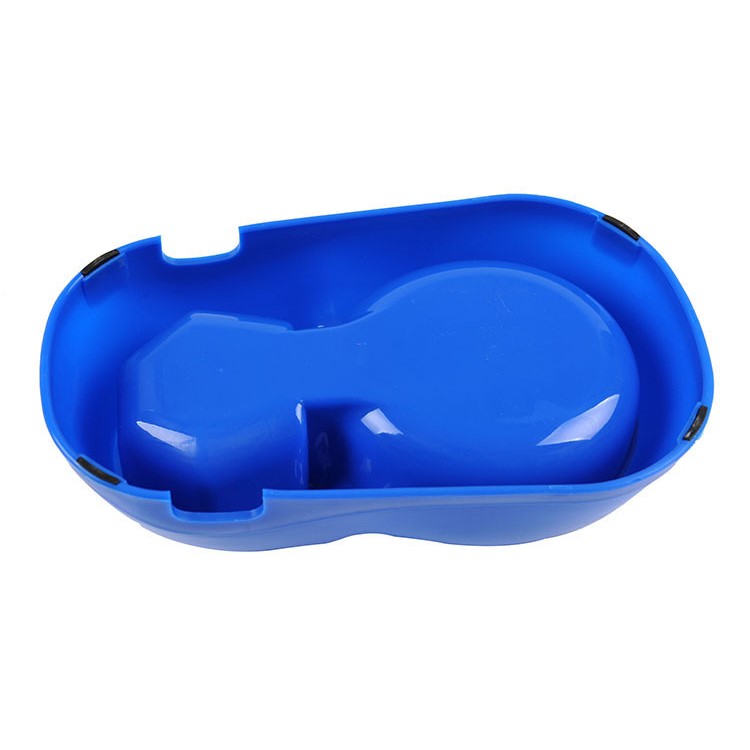 Dog Cat Pet Automatically Water Drinking Drinker Bowl Feeder - Blue-3