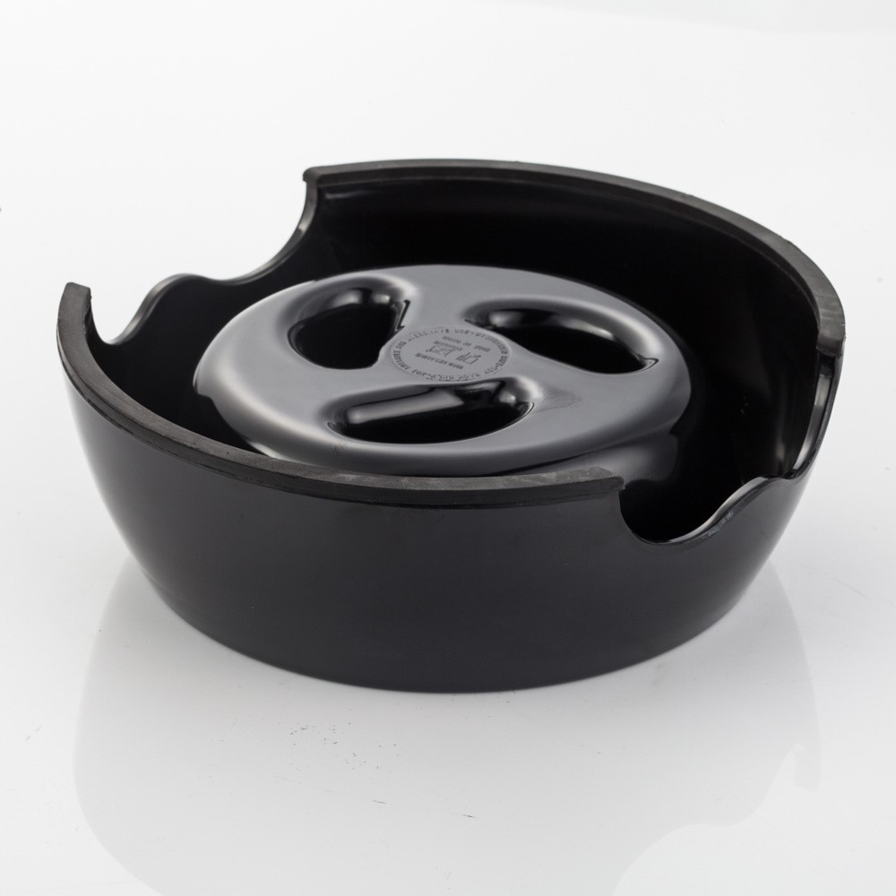 Pet Dog Cat Puppy Fun Feeder Slow Feeding Food Bowl Anti-gulping Food Bowl - Black / Size: M-2