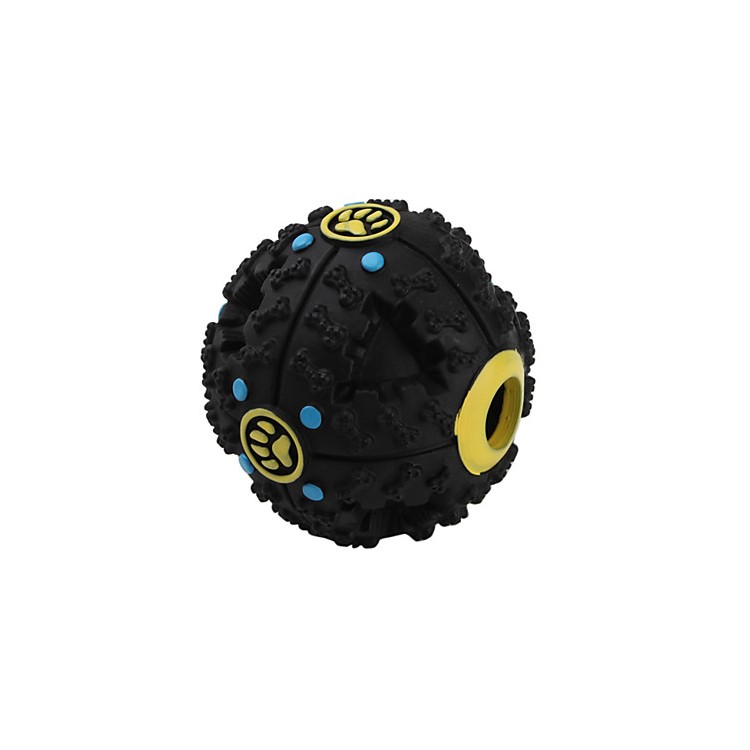 Pet Dog Squeaker Soft Leakaging Feed Ball Food Dispenser Toy, Size: Diameter:7cm-1