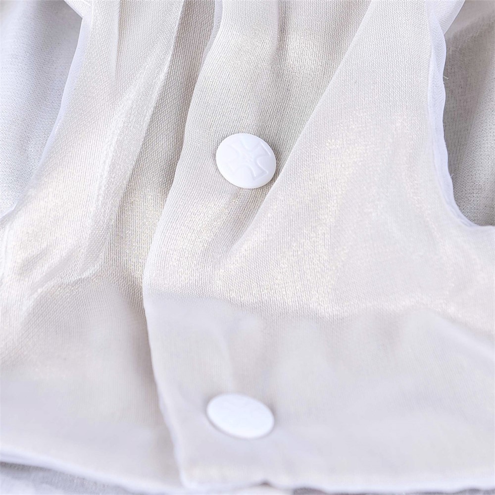 One Piece Dress Rose Flower Gauze Princess Dress Wedding Party Birthday Dog Cloth Pet Dress - Size: M-7