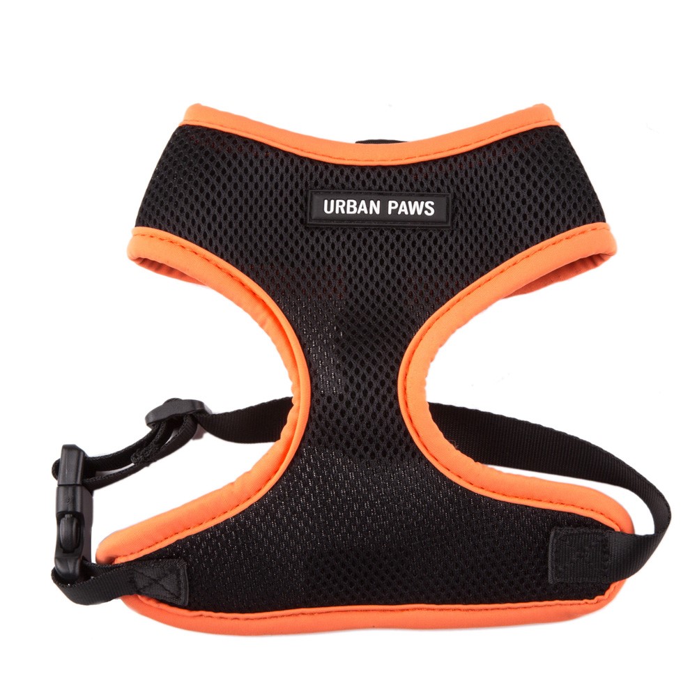 URBAN PAW Soft Mesh Padded Nylon Dog Harness Vest - Orange/Size L-2