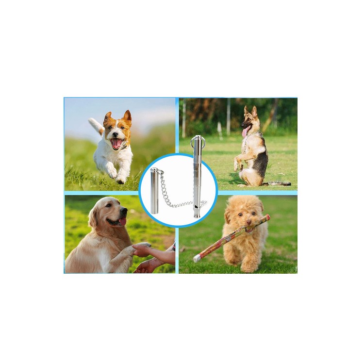 Professional WhistCall Dog Ultra-sonic Whistle for Bark Control and Obedience Training with Chain-1