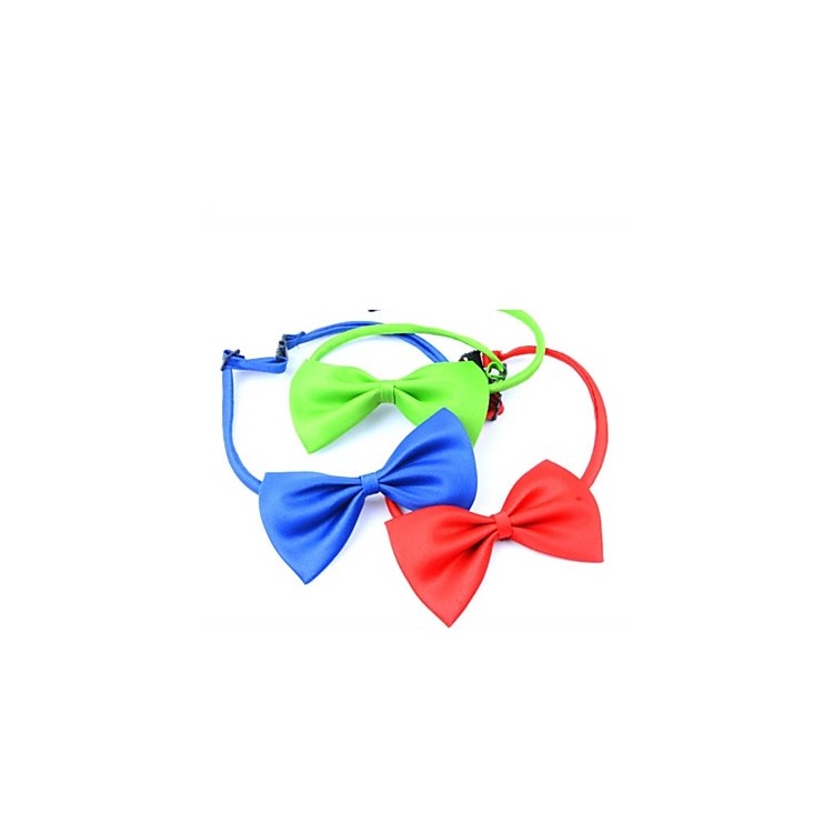 Bowknot Dog Collar Puppy Pet Tie, Size: 40 x 7 cm - Red-2