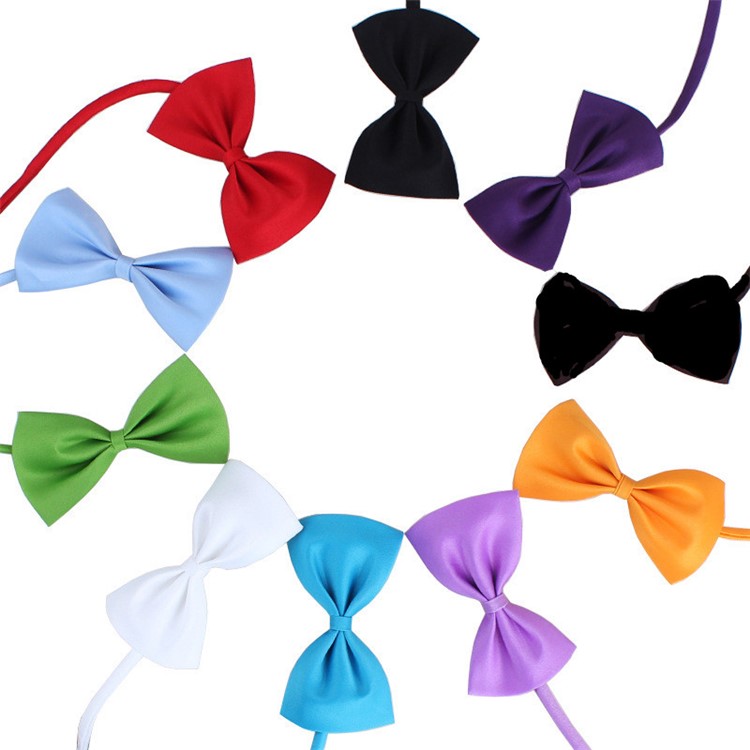 Bowknot Dog Collar Puppy Pet Tie, Size: 40 x 7 cm - Red-3