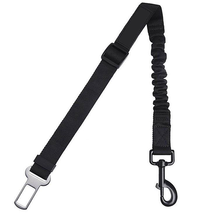 3 Set Pet Dog Seat Belt Leashes Adjustable Safety Car Seat Belt Harness with Elastic Nylon Bungee Buffer - Black-7