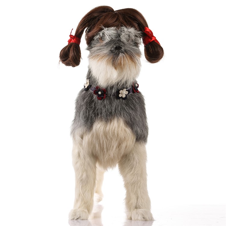Funny Pet Dog Curly Hair Costume Wig - Style F-2