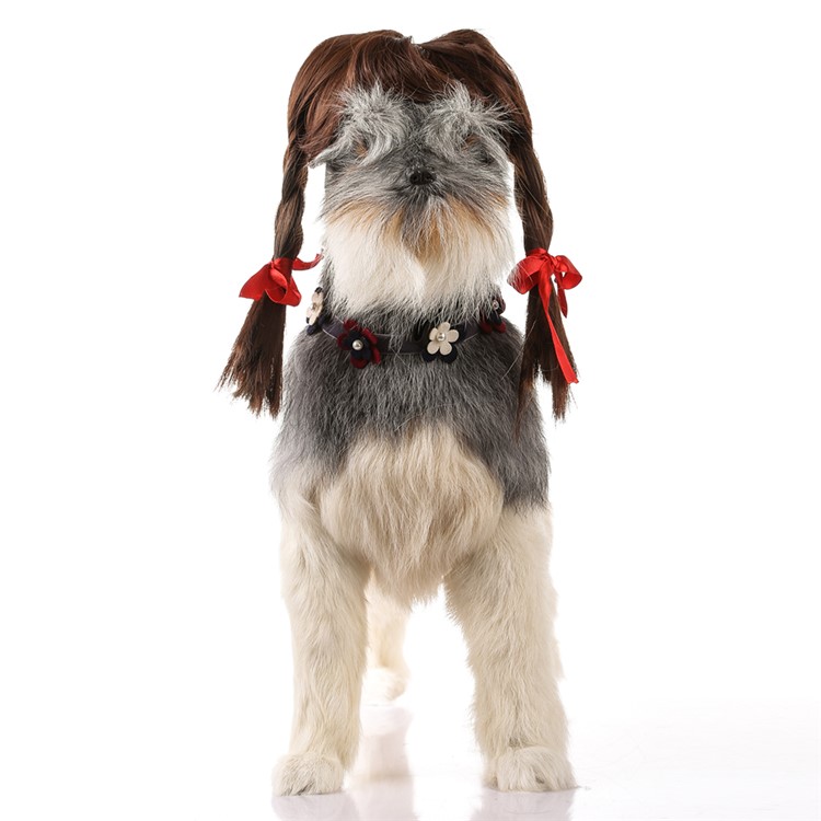 Funny Pet Dog Curly Hair Costume Wig - Style F-4