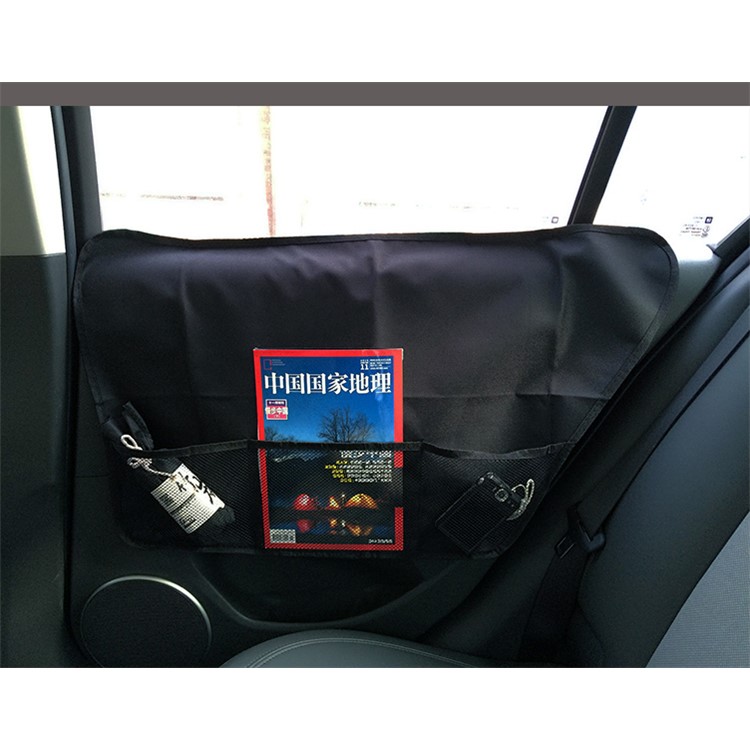 2 Pcs/set Scratch-resistant Simple installation Car Side Door Protection Pet Pad with Organizer, Size: 72 x 40cm-7