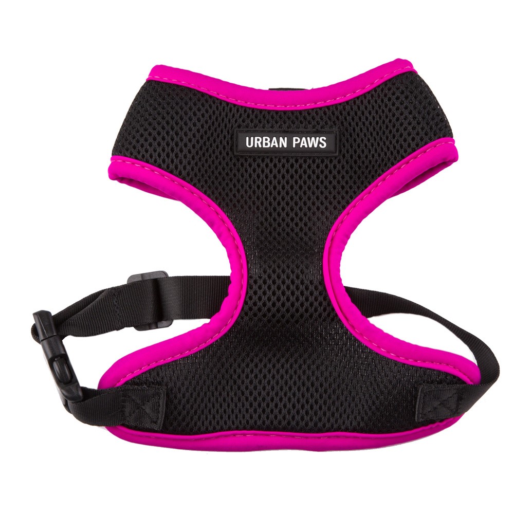 Soft Mesh Padded Adjustable Pet Harness Vest for Cat & Dog - Rose/Size S-3