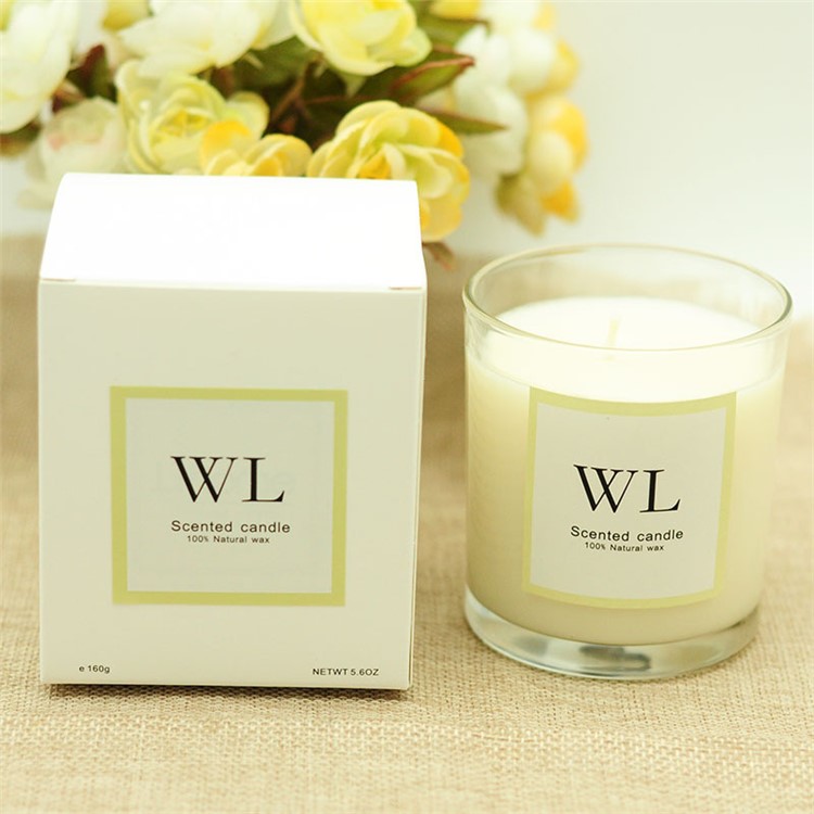 5pcs Smokeless Scented Candle Glass Candles for Wedding Party Decoration - Random-1