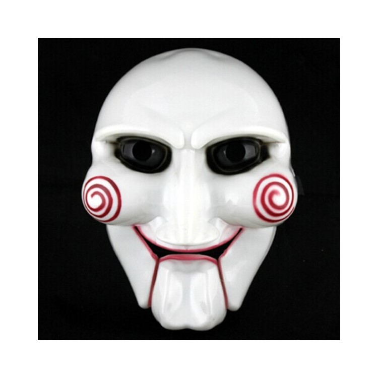 High Quality Cool Horror White Face Mask Fancy Adult Costume Cosplay Mask PVC Halloween Cosplay